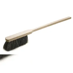 Andreas Bürsten GmbH Industriehandfeger, 600 mm, feine schwarze PET-Borste, unlackiert