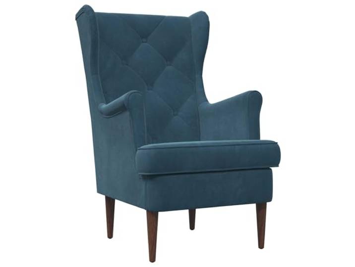 Heofavd Sessel Blau Samt Relaxsessel Polstersessel Fuer Wohnzimmer