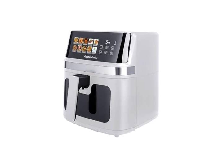 Melchioni Family Gaia Plus Luftfritteuse 8L XXL mit Doppelwiderstand Air Fryer ohne Öl, 10 Programme, LED-Display, Timer 60 min, Temperatur 80°-200°C, 2200W