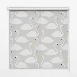 INNENROLLO - Fensterrollo - Rollo - 80x180 cm - Schwäne