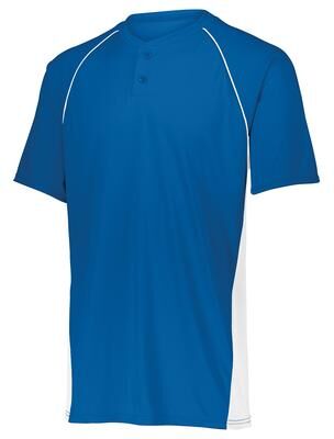 Augusta Sportswear A1561 Athletic Youth Limit Jersey T-Shirt in Royal/White size Large   Polyester 1561