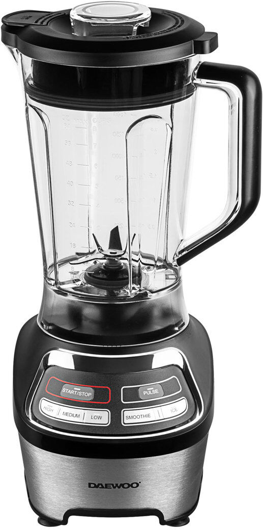 Daewoo 1200W Samurai Pro Smoothie Maker & Ice Crusher With 1.85L Jug Stainless Steel;Black 1850ml