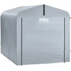 SoBuy Fahrradunterstand, 1 Tür Grau 219x159x165cm Funktional