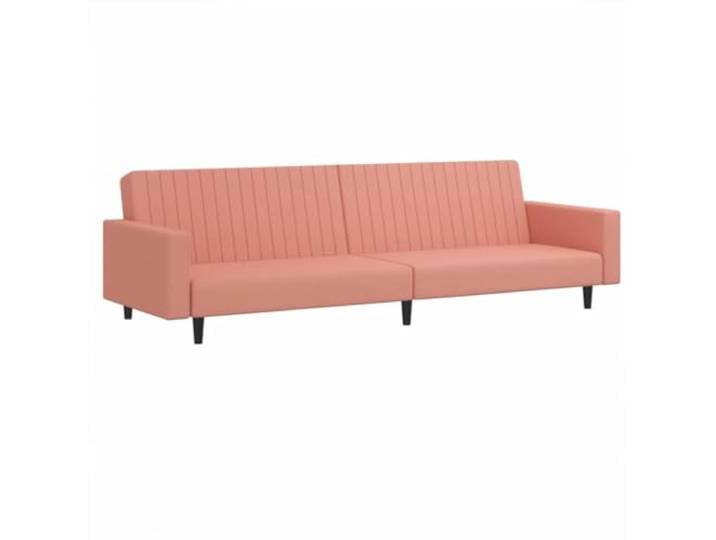 GHVBNMF 2-Sitzer Schlafsofa mit Bettfunktion Samt Polstersofa Rosa Flexibles Klappsofa aus samtigem Stoff mit Holzgestell für Wohnzimmer, Gästezimmer und kleine Appartements.