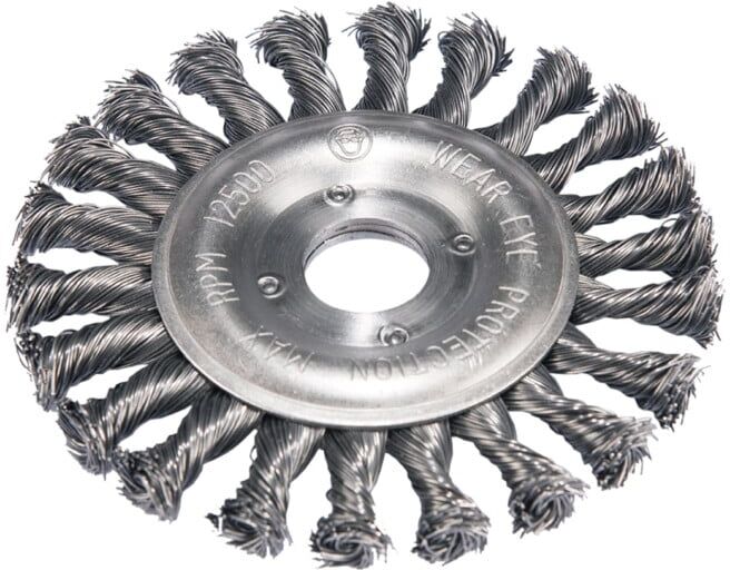 Brosse circulaire acier torsadé 0,5mm, Ø 100mm ; KS Tools (340.0041)