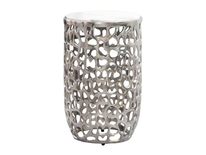 Livetastic Beistelltisch, Silber, Metall, rund, rund, 30x50x30 cm, Wohnzimmer, Wohnzimmertische, Beistelltische, Beistelltische Metall
