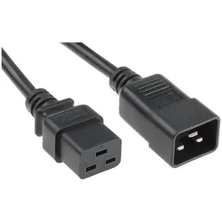 RS PRO Netzkabel Grau 3m, IEC C19 / IEC C20 (3 m), Stromkabel, Grau