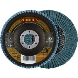 Rhodius 210591 LGZ F3 Fächerschleifscheibe Körnung (num) 40 Edelstahl, Stahl 10 St.
