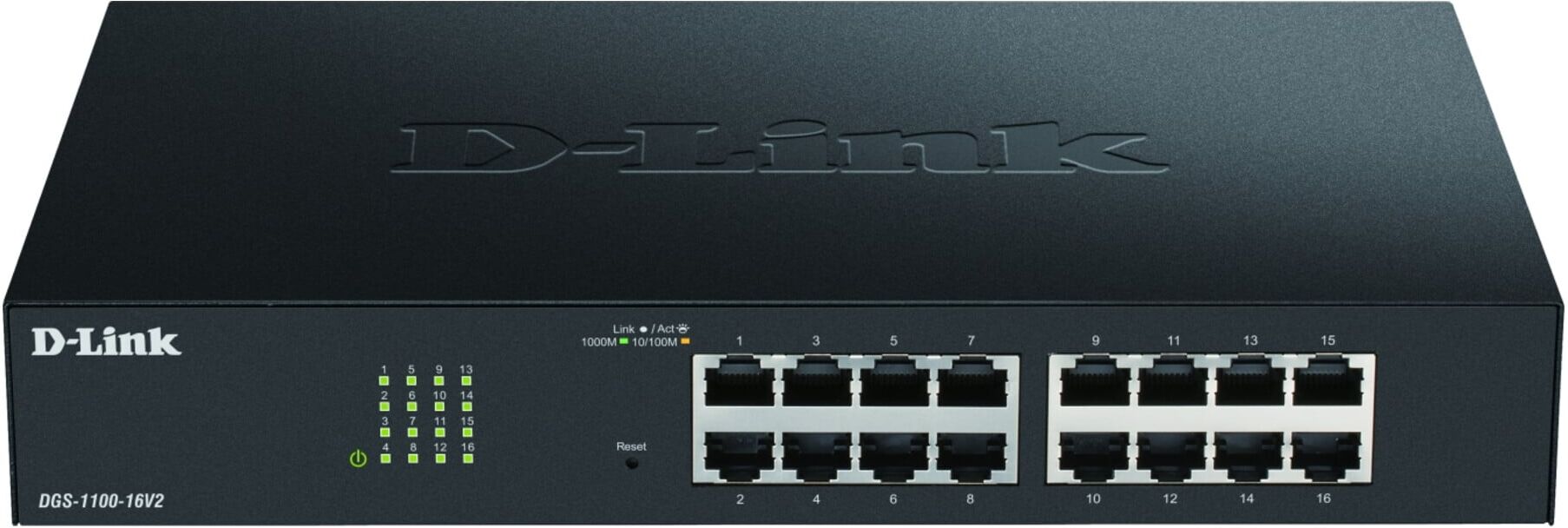 D-Link Gigabit Switch 16-Port Layer2 DGS-1100-16V2/E ; dlink)
