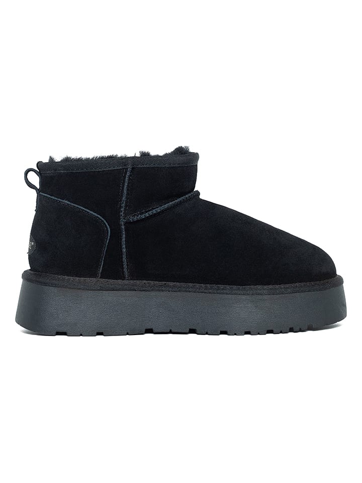 NICEBAY Leder-Winterboots "Mina" in Schwarz - 41