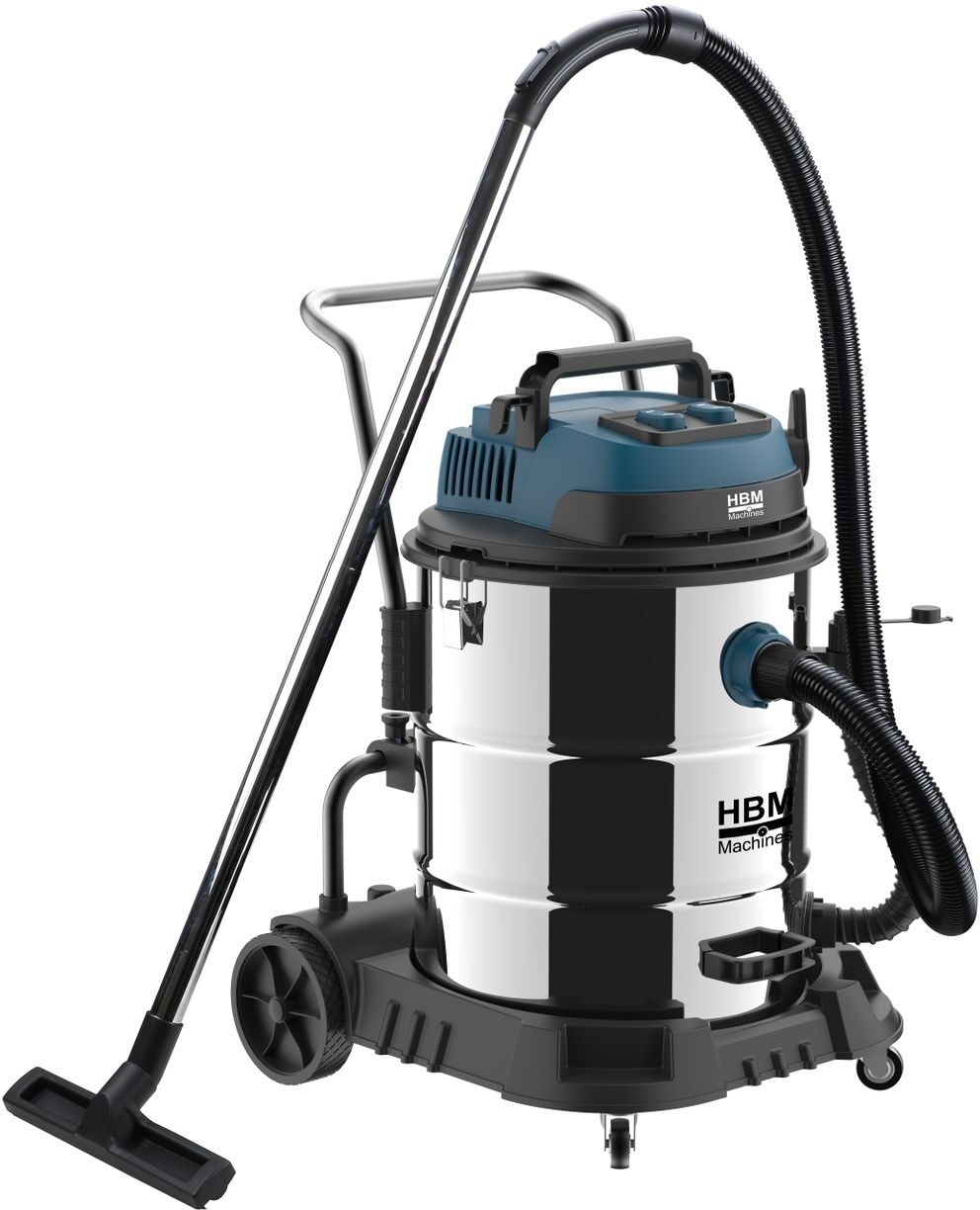 HBM aspirateur de chantier eau et poussières 2 x 1200 W, 60 L