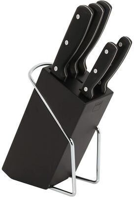 Magefesa Blade 5-Piece Kitchen Knife Set with Black Wooden Block