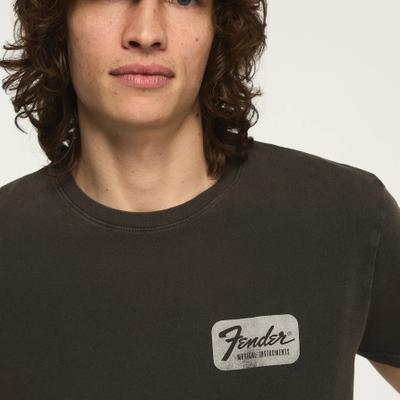 Lucky Brand Fender Moto Tee - Men's Clothing Tops Shirts Tee Graphic T Shirts in Raven, Size XL