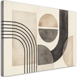 LEINWANDBILD Geometrische Formen Aquarell 100x70cm