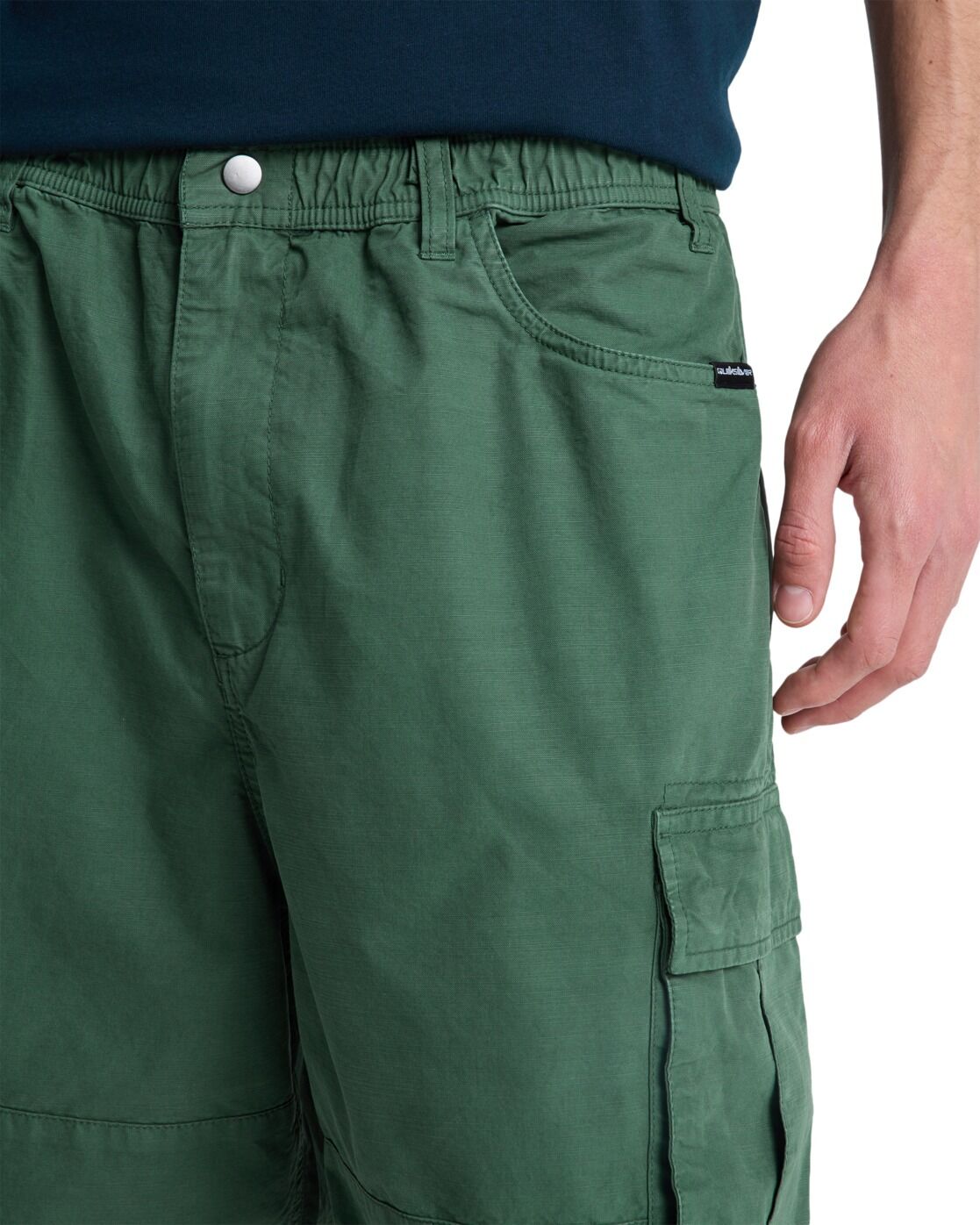 Cargoshorts QUIKSILVER "Freefall Cargo", Herren, Gr. L, Normalgrößen, grün (forest), Obermaterial: 100% Baumwolle., Hosen