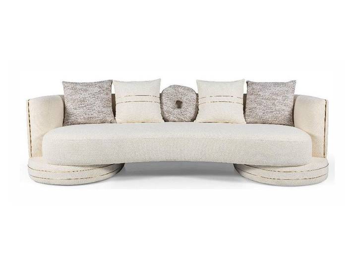 JVmoebel Sofa Weißer weicher 3-Sitzer-Sofa Stoffsofa Polstermöbel für das Wohnzimmer, 1 Teile