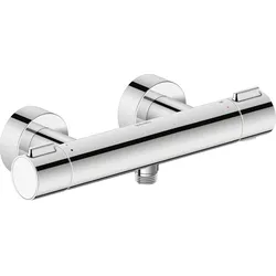 Duravit Thermostatarmatur Brausethermostat Aufputz, 1 Verbraucher, rund, TH4220000010, Farbe: Chrom