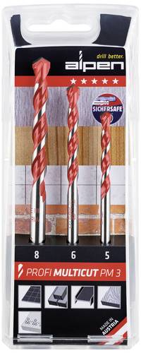 Bohrersatz Profi Multicut 3tlg.5,6,8mm rd.ALPEN
