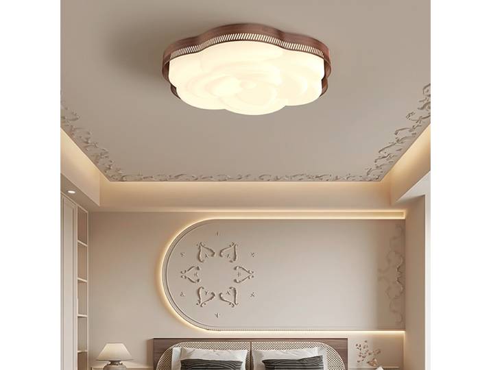 Led chambre plafonniers moderne Simple créatif crème salon étude balcon plafonniers maison intérieur décor éclairage lampes