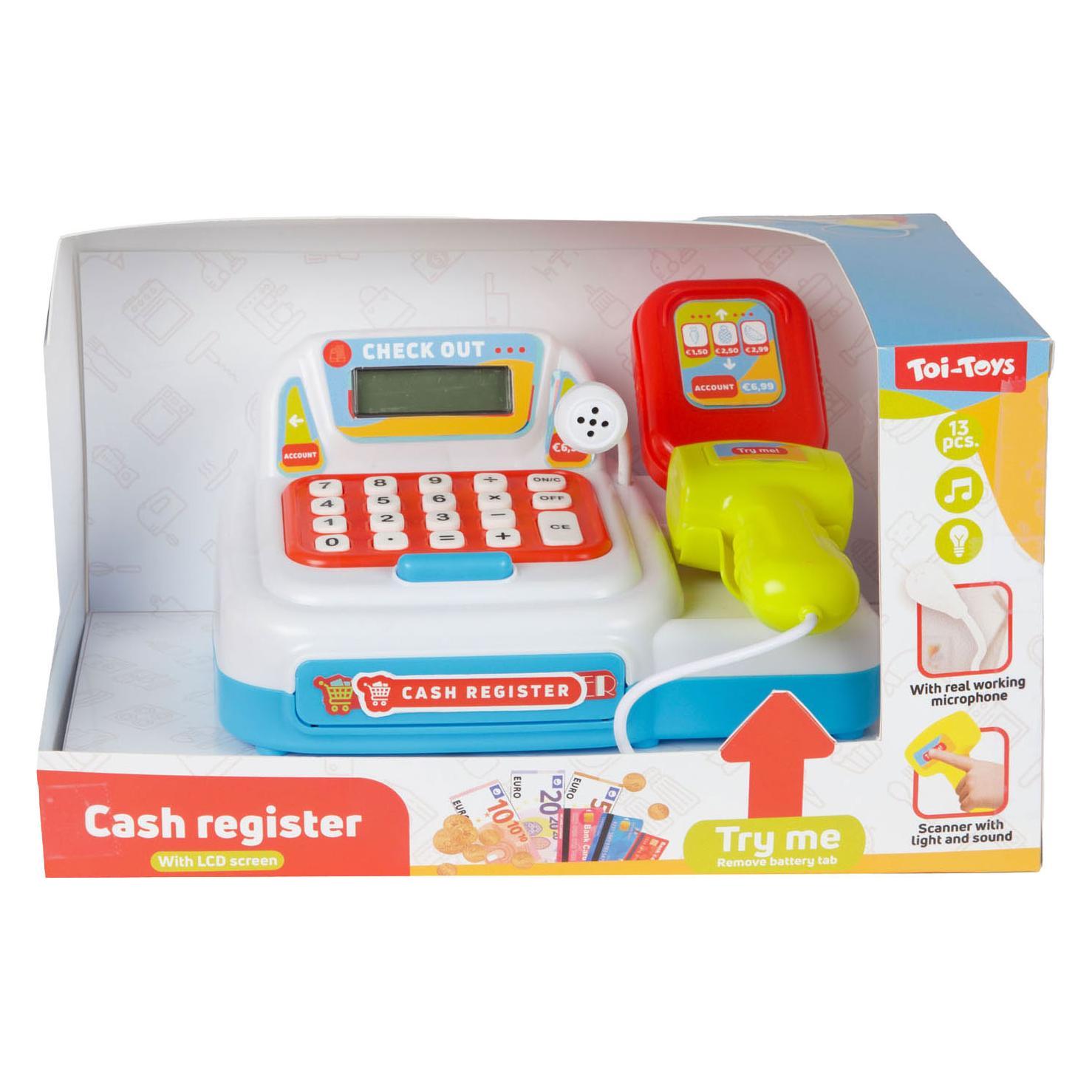 Toi-Toys Kasse mit Licht und Ton - inkl. Bargeld + Scanner (56487Z)