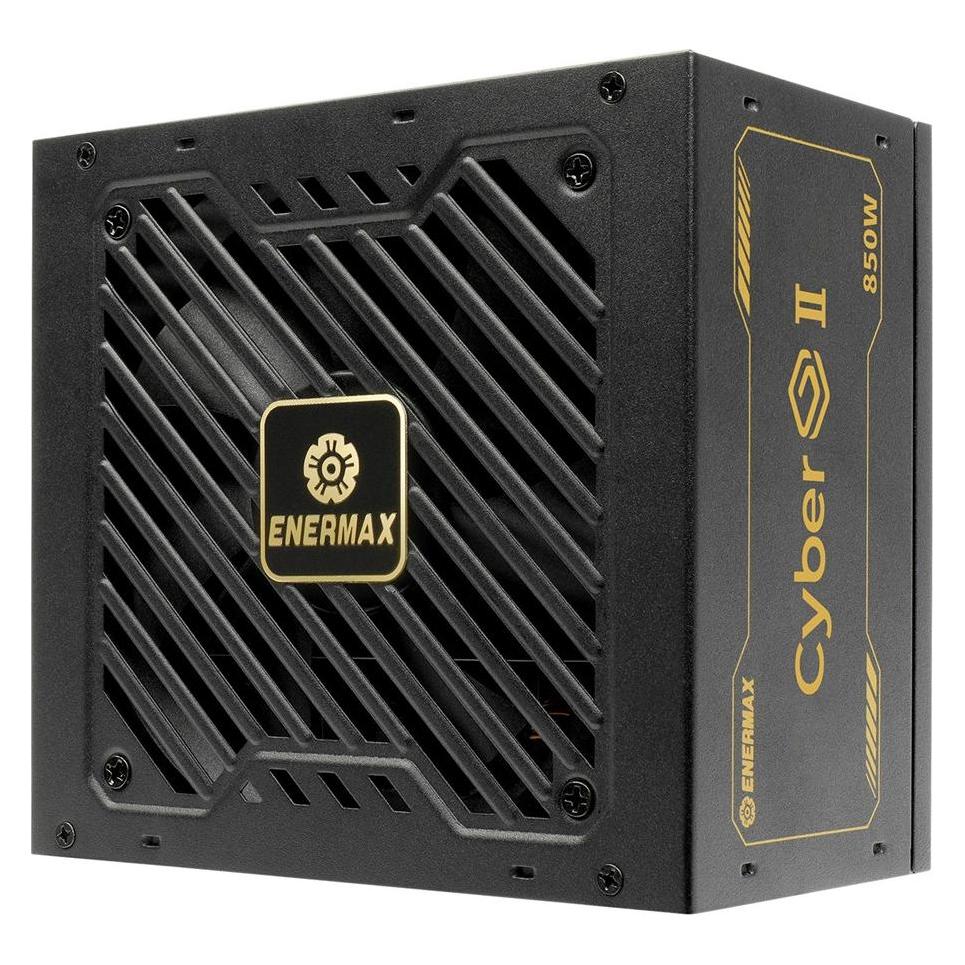 Enermax Power Supply 850W CyberG II 80+ Gold Black non-mod (850 W) (ERV850G-AHG-NAC)