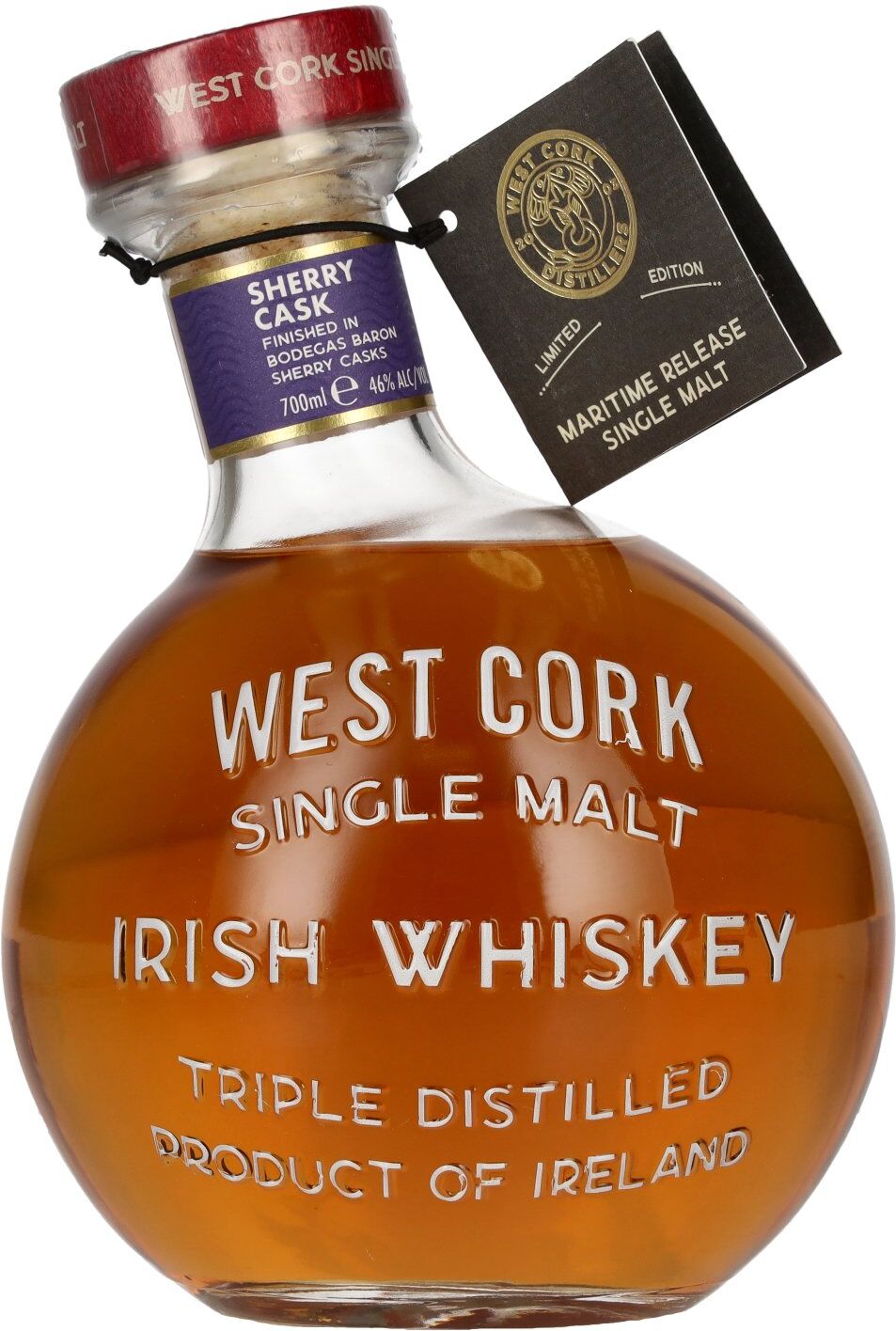 West Cork Irish Whiskey West Cork MARITIME Single Malt Irish Whiskey SHERRY CASK FINISHED Limited Edition 46% Vol. 0,7l