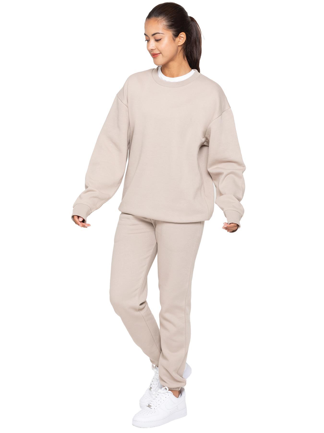 Enzo | Womens Oversized Sweatshirt Trainingsanzug Set