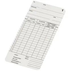 Bürk, Stempel, STEMPELKARTE TYP 2-6 1P.=500