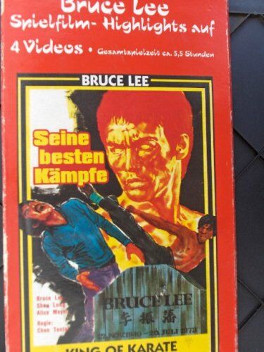 Bruce Lee - Bruce Lee - Spielfilm-Highlights auf 4 Videos (Box-Set / 4 VHS) - Preis vom 11.10.2026 23:13:37 h
