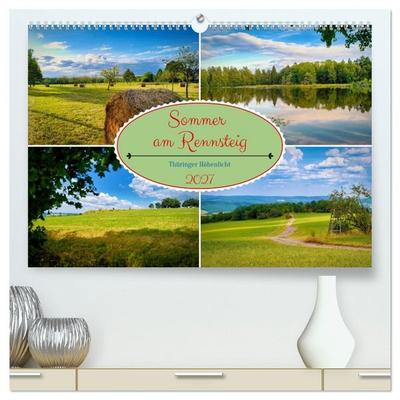 Sommer am Rennsteig (hochwertiger Premium Wandkalender 2027 DIN A2 quer), Kunstdruck in Hochglanz