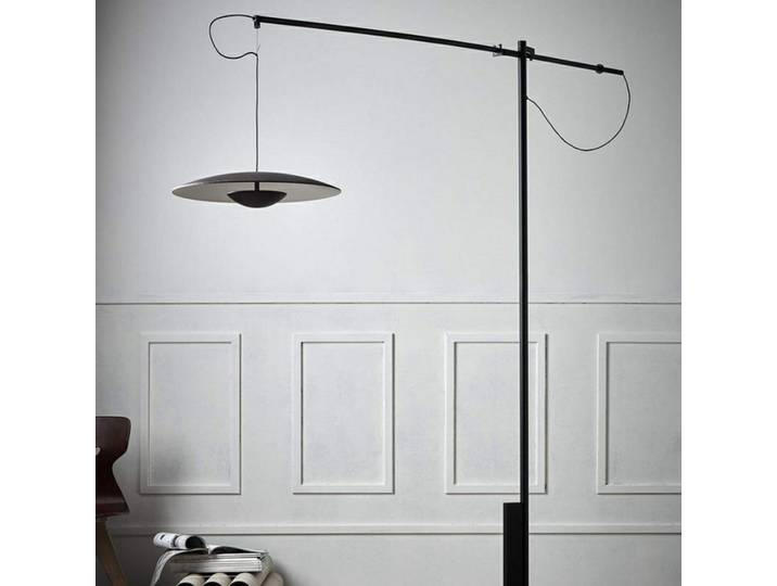 Ginger XXL 60 Stehleuchte Wenge - Marset - Wohnzimmer - Aluminium