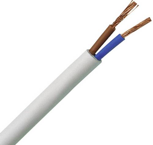 Kopp 151510843 Schlauchleitung H03VV-F 2 x 0.75mm² Weiß 10m