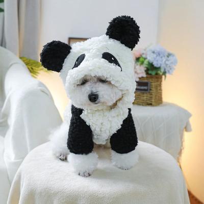 Uplifted Goods Cozy Panda Hood Pet Jacket For Autumn And Winter Warmth panda l