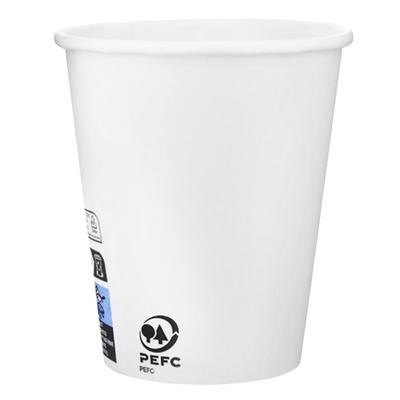MONOUSO - Bio Kaffeebecher To Go Weiß 9Oz/280ml Ø8,0cm (1.000 Stück)