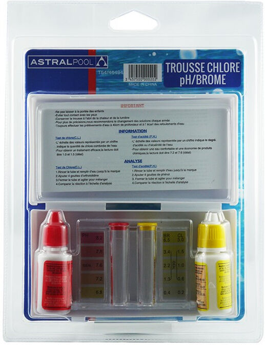 ASTRAL POOL Trousse de contrôle Astralpool : Chlore/Brome et pH
