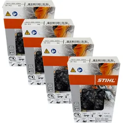 Stihl, Zubehör Gartenmaschinen, 4x 3/8" Rapid Super (RS) Sägekette 63 cm 3/8" 1,6 mm 4 Stück ( 4x 36210000084 ) (Kettensäge)