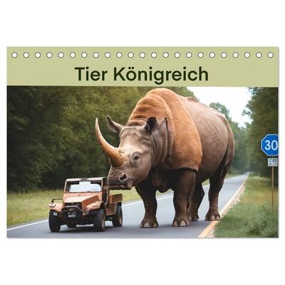 Tier Königreich (Tischkalender 2027 DIN A5 quer), CALVENDO Monatskalender