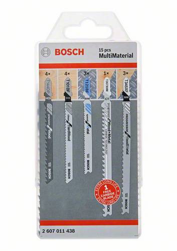 Bosch Accessories 2607011438 JSB, Multi Material-Pack, 15-teilig 15St.