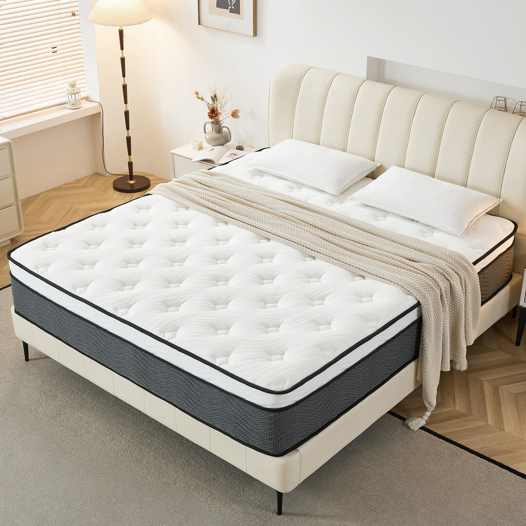 White Noise 28cm Pillow Top Pocket Sprung Mattress Super King (6')