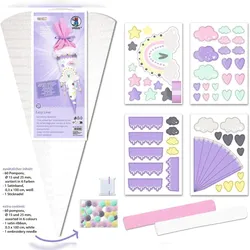 SCHULTÜTEN-BASTELSET EASY LINE "REGENBOGEN"