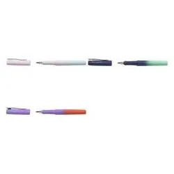 Faber-Castell, Schreibstifte, Füllhalter POLY PEN, buzzing blue, M Schaft besteht zu 75 % aus recyceltem Kunststoff