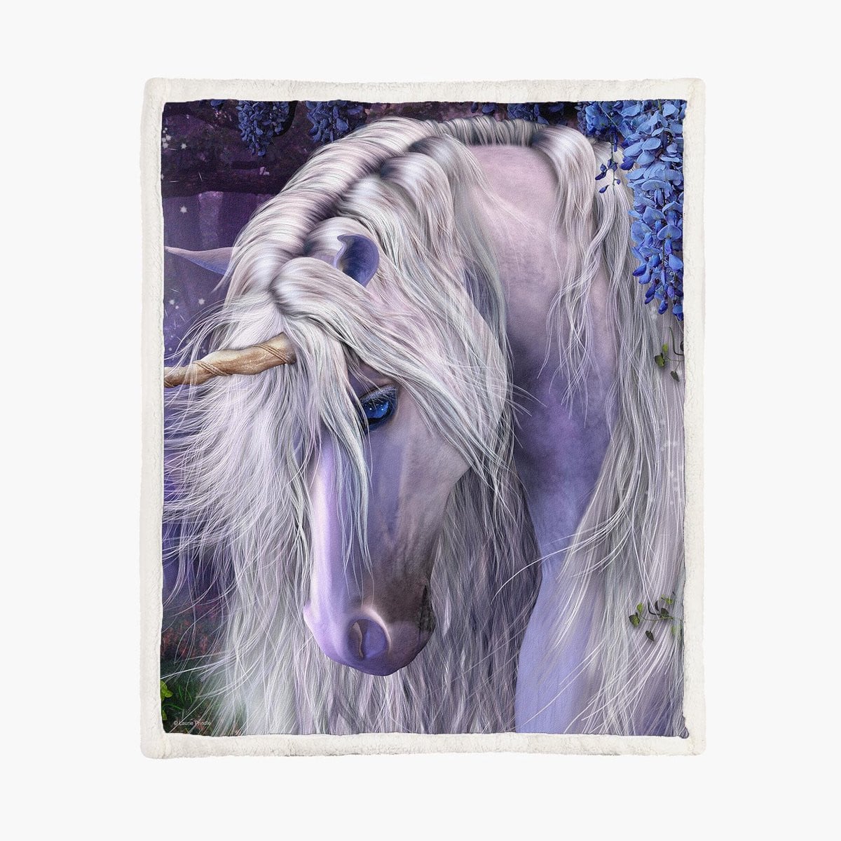 Moonlight Serenade Eenhoorn Fleece Deken voor volwassenen B/D: 130 x 150 cm