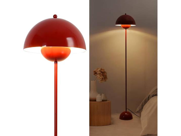 Lampadaire design nordique Burbudeo Inspiration \ Flowerpot\ et culot parabolique Douille E27 pour salon salle à manger chambre à coucher