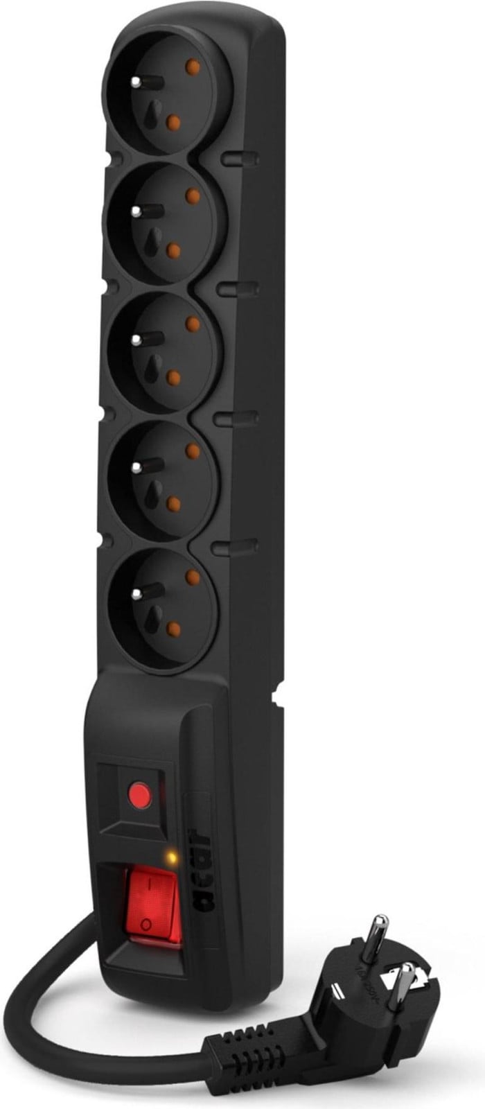 Acar F5 Power 16A stekkerdoos, 1,5 m, zwart