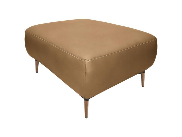 Valnatura Hocker, Honig, Holz, Metall, Echtleder, Longlife-Leder, rechteckig, 65x46x55 cm, Goldenes M, Lederauswahl, Stoffauswahl, Wohnzimmer, Sessel, Hocker, Sitzhocker