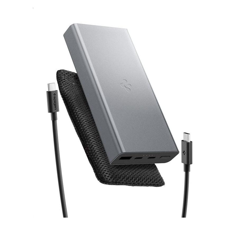 Spigen Essential 20,000mAh 30W Portable Charger, gray EA3020 (20000 mAh, 30 W) (ABA09434)