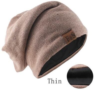 Multicon Wholesale Hub Spring Casual Soft Turban Hats, Fashion Bonnet Hat For Men And Women, Autumn Knitted Skullies Beanies Hip Hop Beanie thin Beige