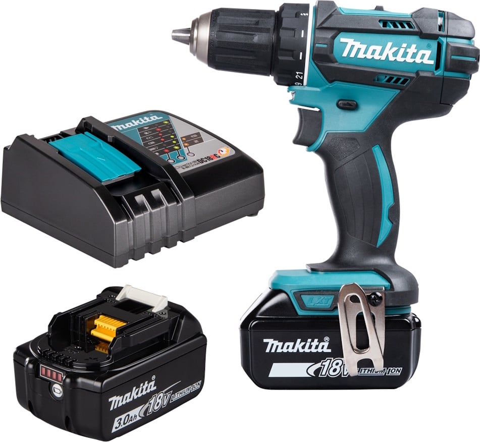 Makita DDF482RFE Akku-boorschroefmachine met 2x 3.0Ah 18V accu's