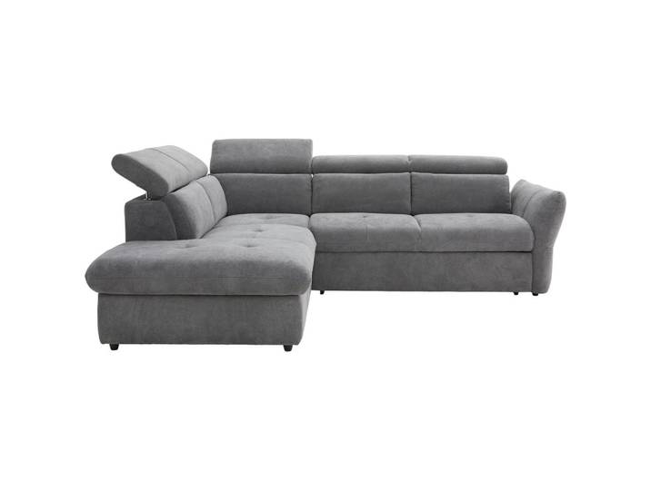 Stylife Ecksofa, Graubraun, Kunststoff, 4-Sitzer, Ottomane links, L-Form, 254x224 cm, Stoffauswahl, seitenverkehrt erhältlich, Wohnzimmer, Sofas & Couches, Wohnlandschaften, Ecksofas