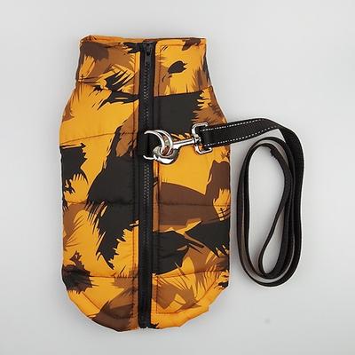 Hundekleidung für kleine Hunde Winterwelpe Haustier Hundekleidung wasserdichte mittelgroße Hundemanteljacke (l, orange)